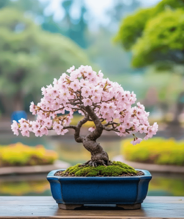 Bonsai de Cerejeira, simbolizando o cultivo de marcas com propósito e o branding com psicologia.