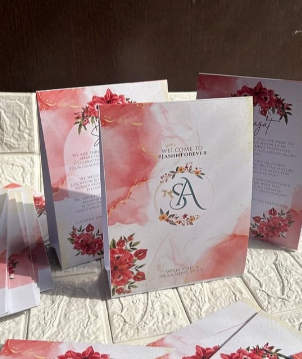  Function Tent Card  by Geet Events