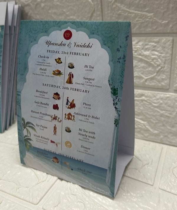  Function Tent Card  by Geet Events