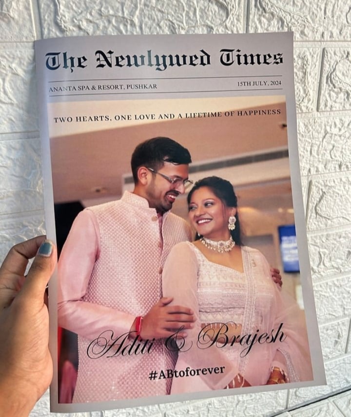 Wedding Newspaper by Geet Events