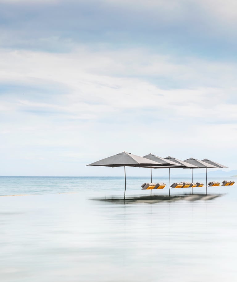 umbrellas and umbrella umbrellas are lined up in a row