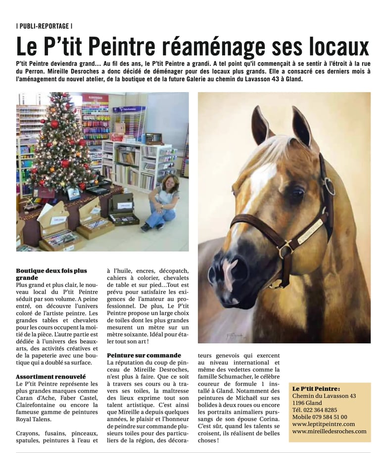 le P'tit Peintre réaménage ses locaux