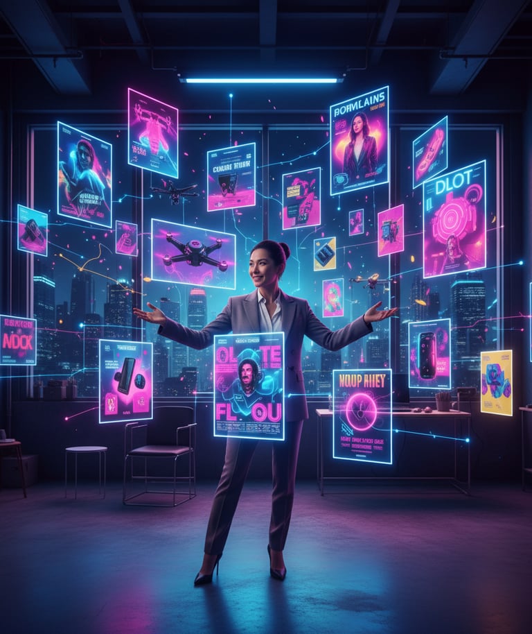 AI image generation powering professional branding and marketing visuals.