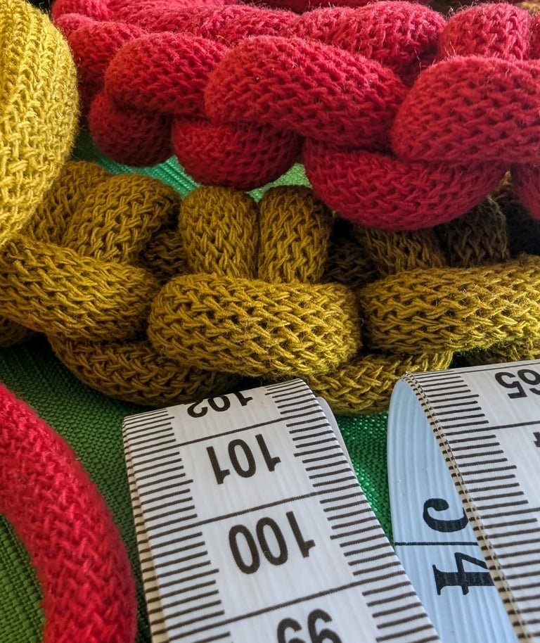 a bunch of yarn yarn and measuring tape measure tape measure tape measure tape measure tape