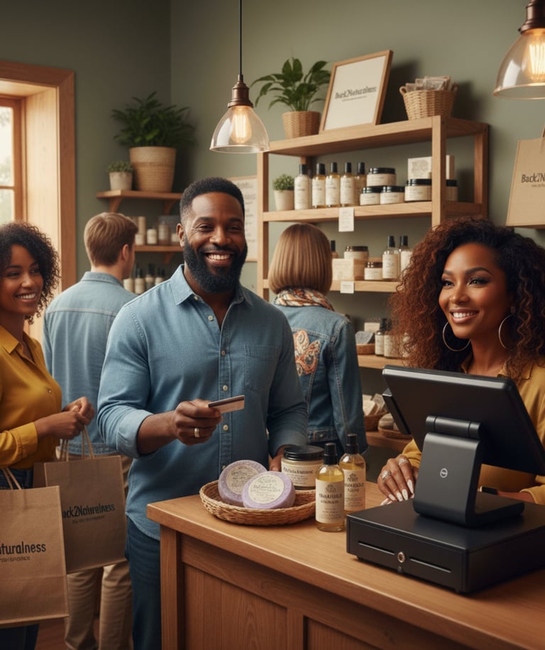 an image on the inside of Back2naturalness bath and body store