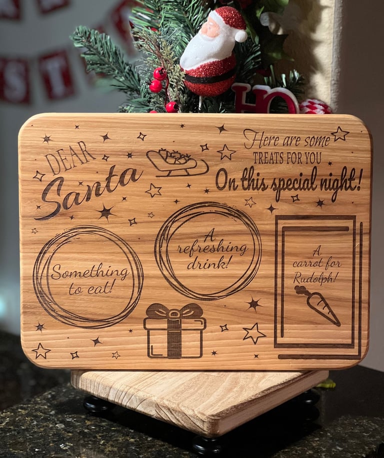santa snack board