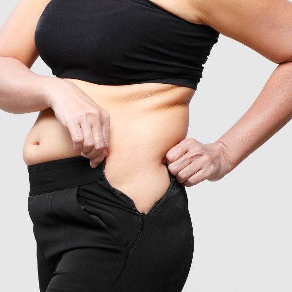 a woman with a belly 