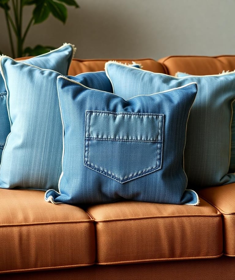 Denim Throw Pillows
