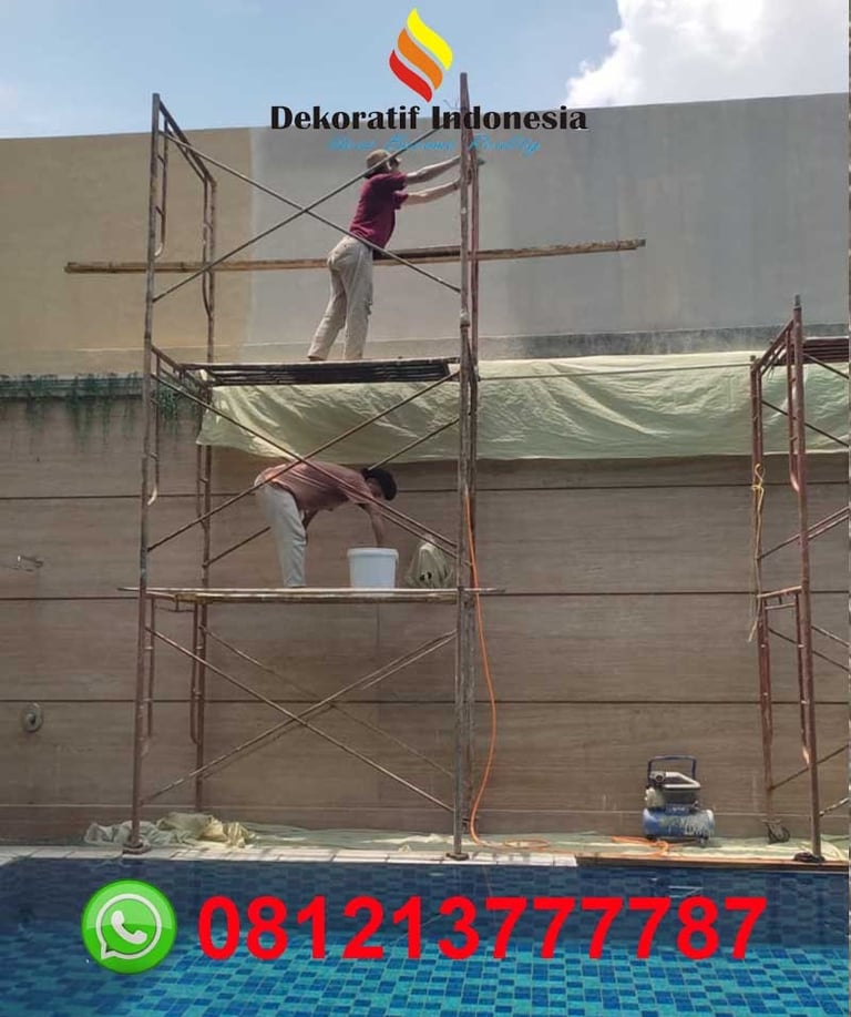 Pengecatan Tekstur Kamprot Eksterior