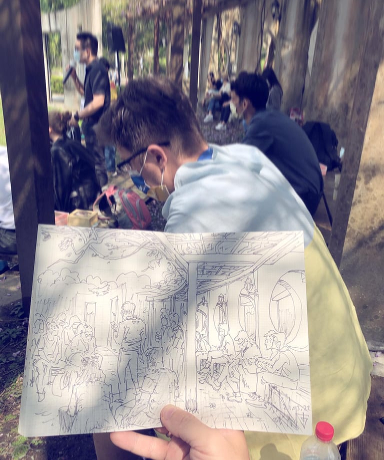 Taiwan Stands With Ukraine artist Evgeny Bondarenko