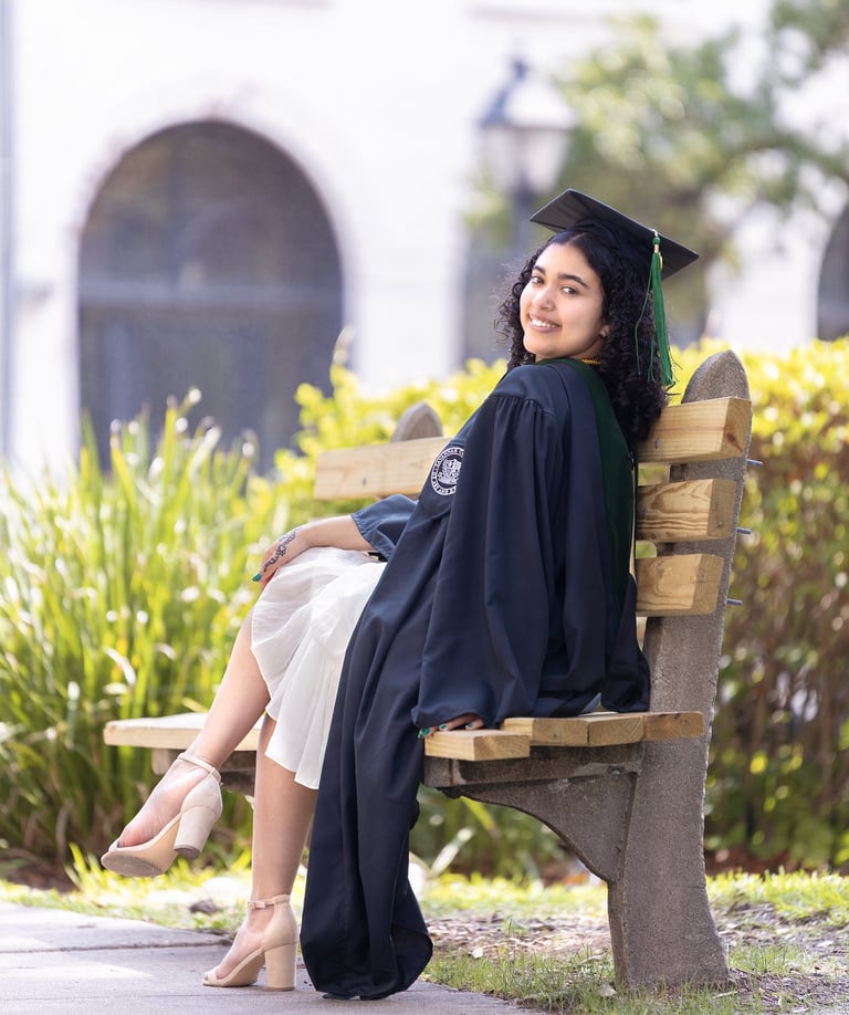 Graduation photography session in Summerville South Carolina natural light