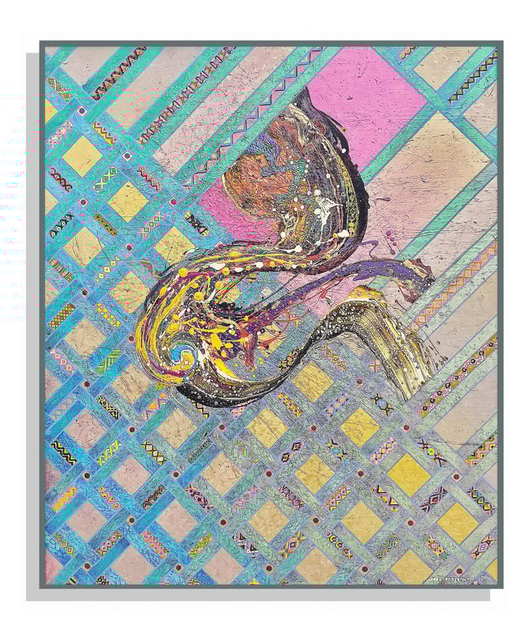 EL VUELO DEL COLIBRI | Obra de Arte Contemporáneo Neo-Crotálico de Javier Lopez Pastrana