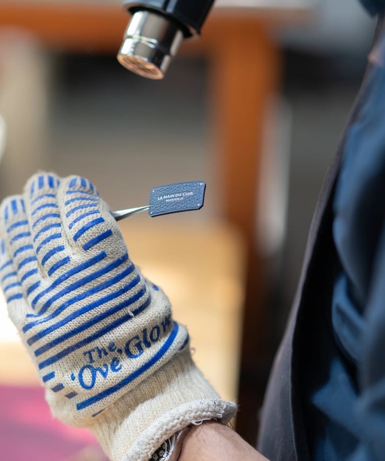 séchage de la tranche du cuir