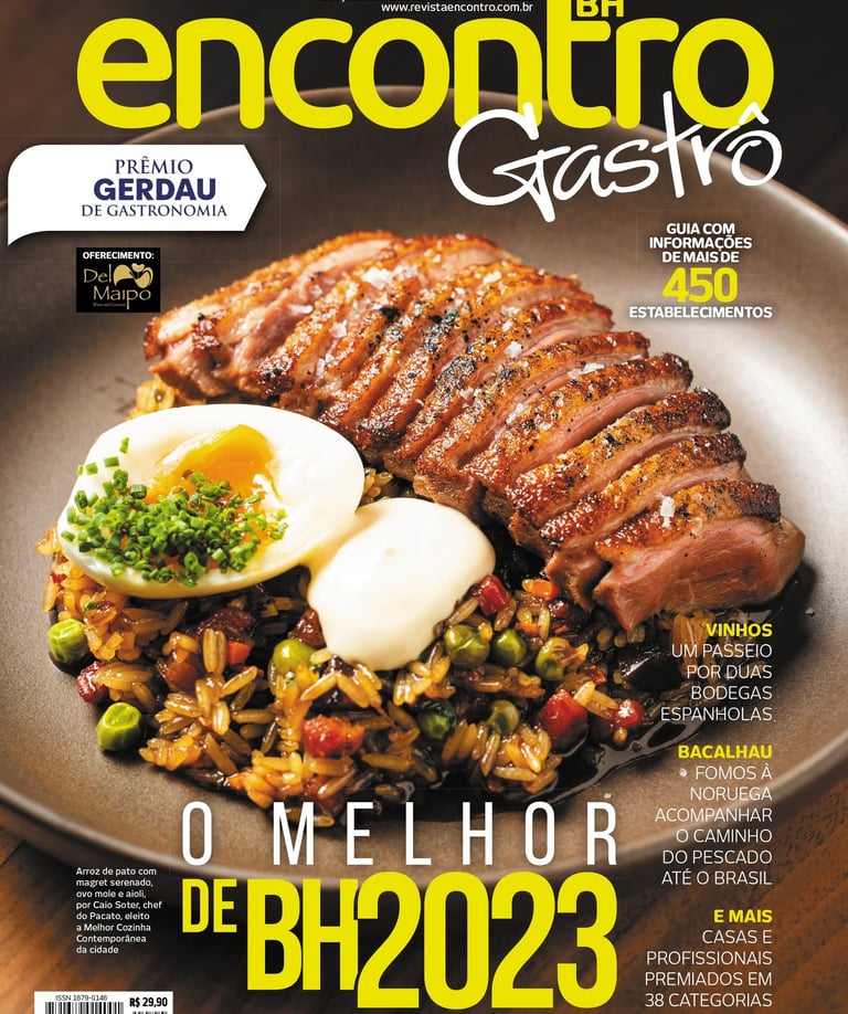 3o Lugar 2023 Revista Encontro Gastrô BH