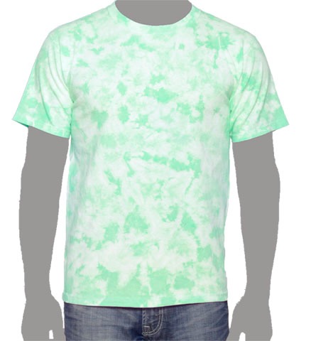 green Tie-dye T-shirt, Mint Tie-dye T-shirt