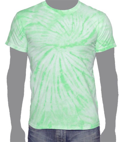 green Tie-dye T-shirt, Mint Tie-dye T-shirt