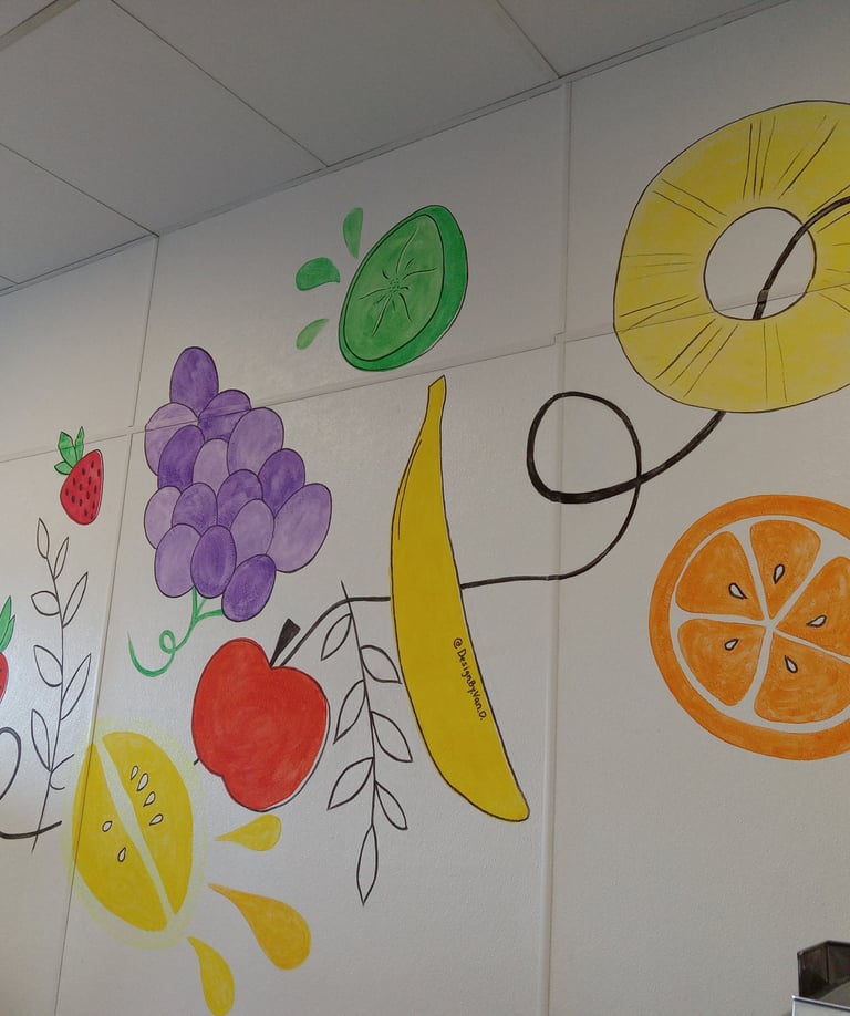 Business Mural-Fruit Smoothie Shop, CA