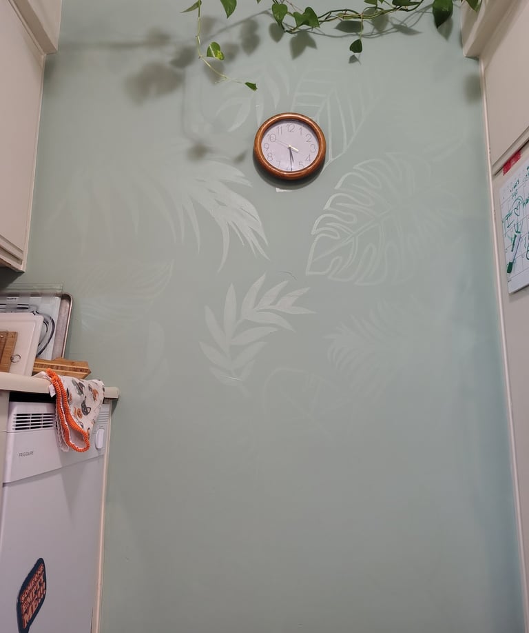 The 1 color 2 sheen subtle mural, Orange County CA