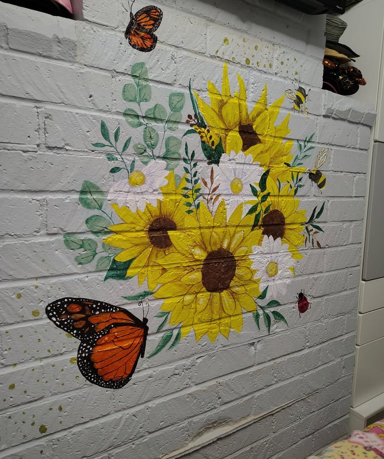 Sunflowers Mural, Long Beach CA