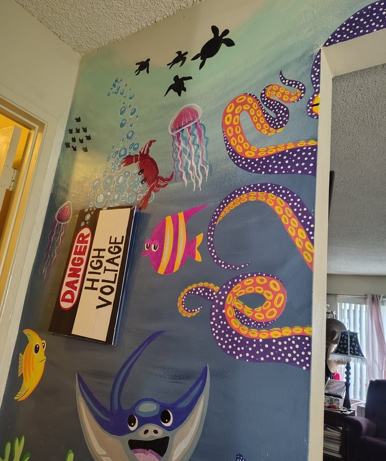 Sea Life Mural, Orange County CA
