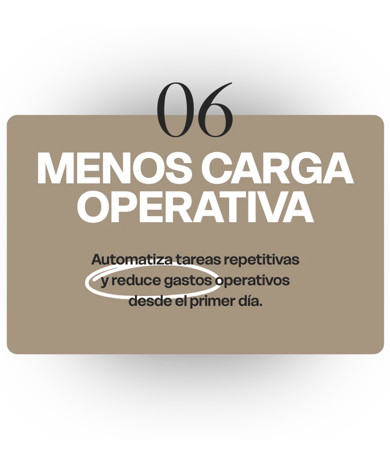 BASTEN GENERA MENOS CARGA OPERATIVA