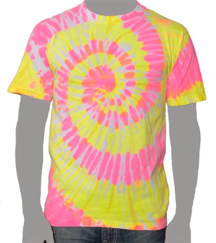 Pink Yellow Custom TIe-dye T-Shirt