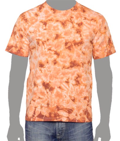 Burnt Orange Tie-dye T-shirt, Texas Orange Tie-dye T-shirt