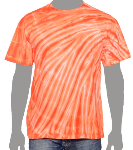 orange tie-dye t-shirt