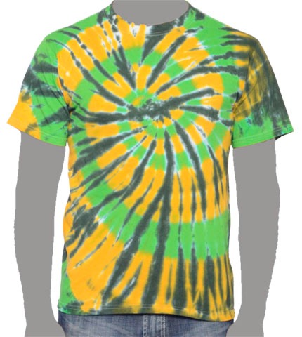 Green Gold Custom Tie-dye T-shirt