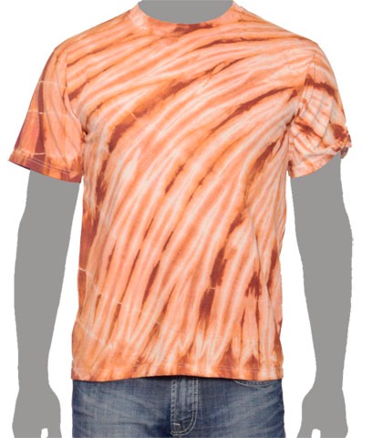 Burnt Orange Tie-dye T-shirt, Texas Orange Tie-dye T-shirt