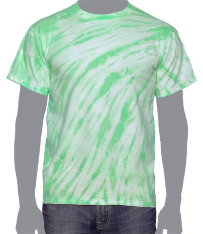 green Tie-dye T-shirt, Mint Tie-dye T-shirt