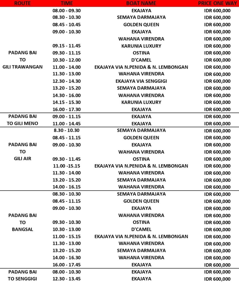 new schedule sept