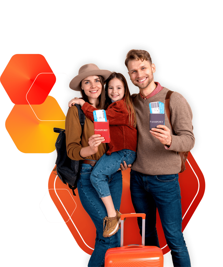 familia viaje