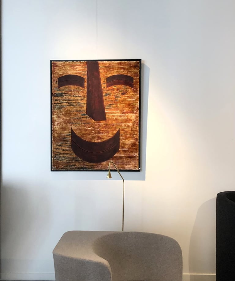  80cm x 100cm painting on cotton with plant based and mineral dyes