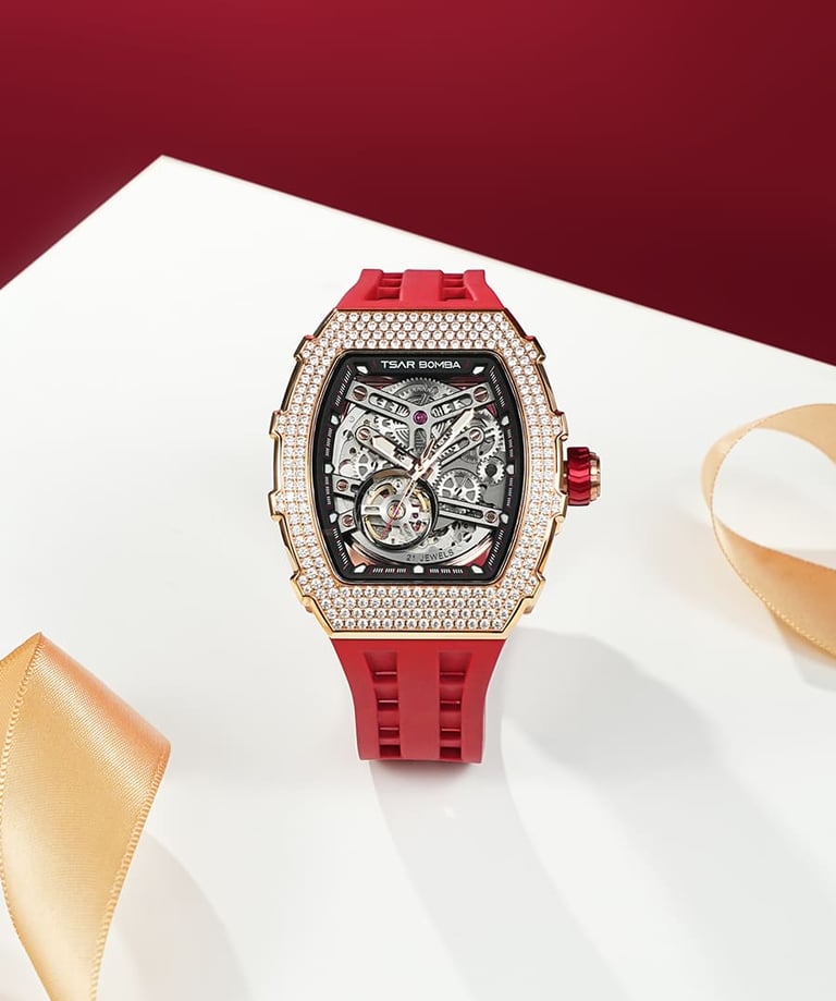 cubic zirconia Automatic watch