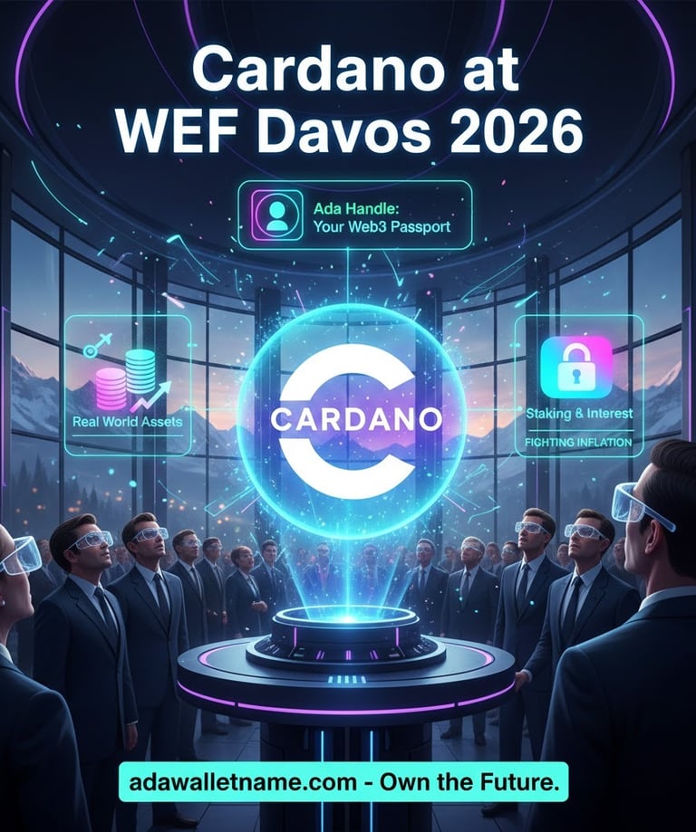 Cardano at WEF Davos 2026: The New Foundation of Global Finance