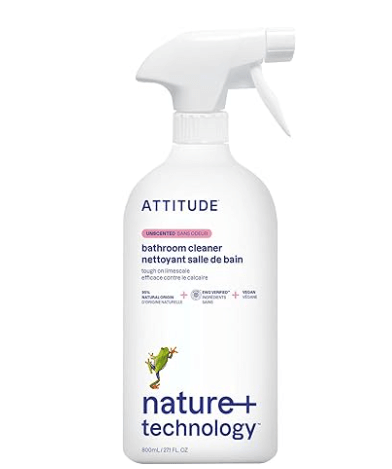 Attitude non-toxic bathroom cleaner citrus zest