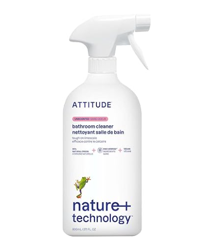Attitude non-toxic bathroom cleaner citrus zest