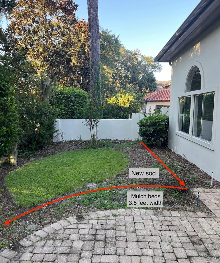 before landscaping ponte vedra beach fl