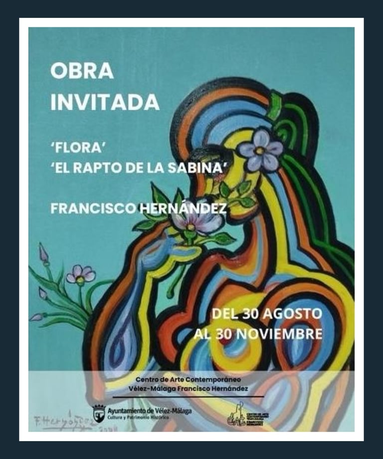 image for an art exhibition in velez malaga