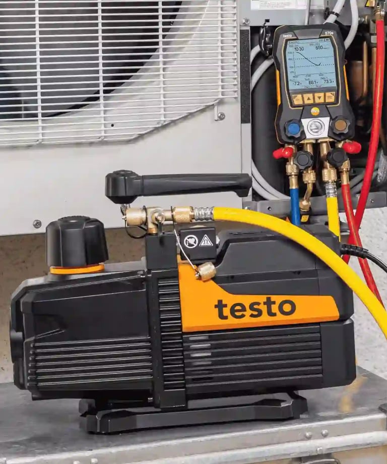 Équipement professionnel de climatisation et froid – pompe à vide et manifold de réfrigération
