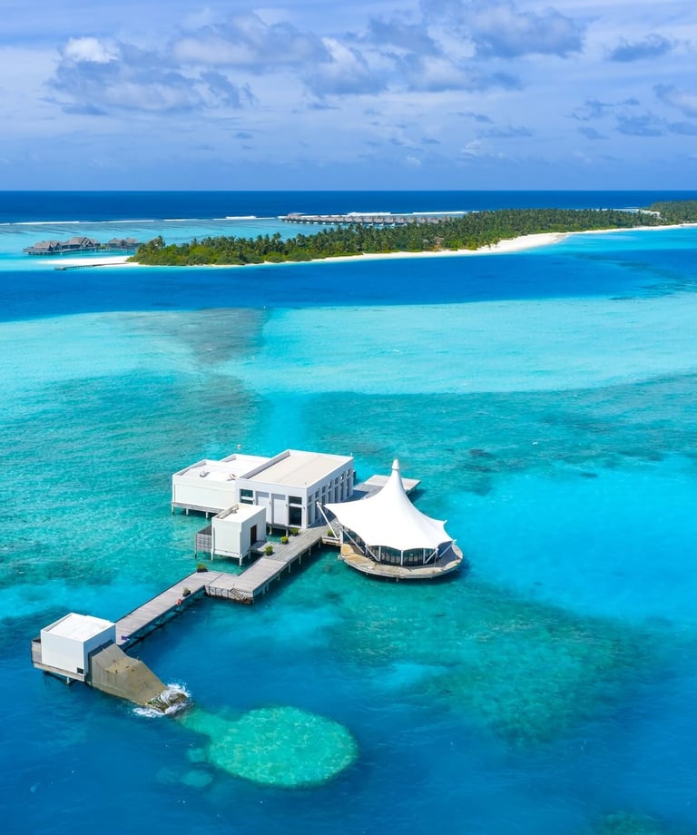 Niyama Maldives subsix underwater restaurant arial