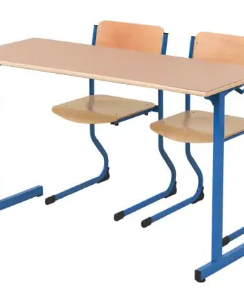 Table scolaire , chaise scolaire double ou individuel fabrication française