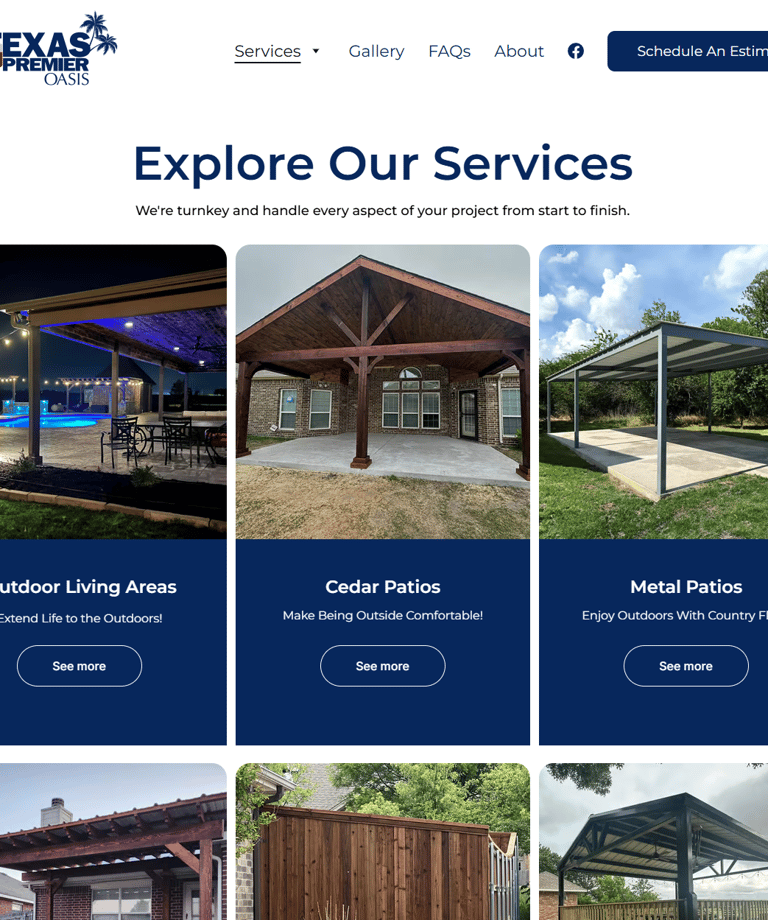 Screenshot Sample Texas Premier Oasis