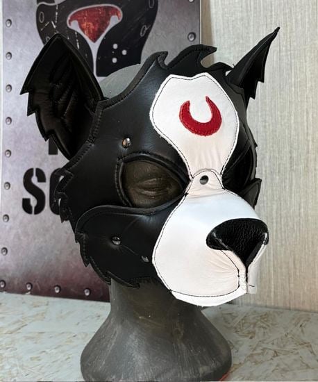 Leather dog mask