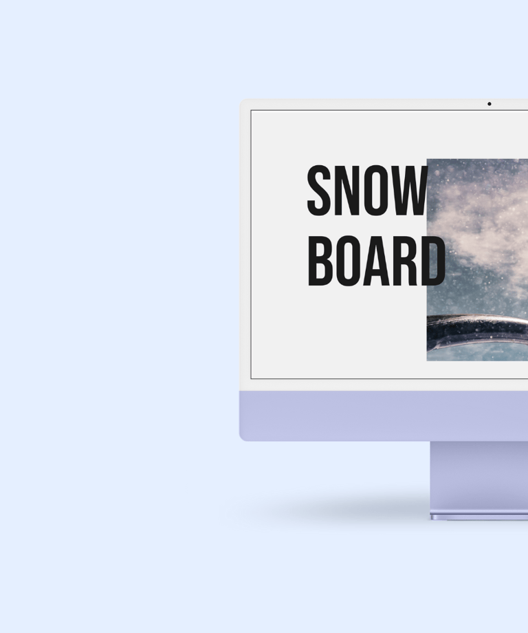 a computer screen showing a snowboarder on a snowboard