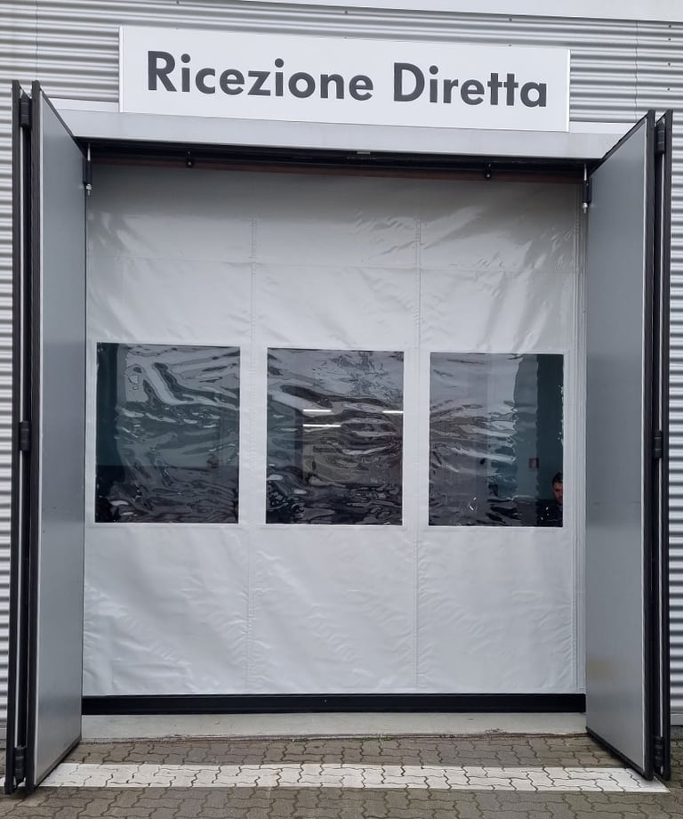 Portone in telo avvolgibile