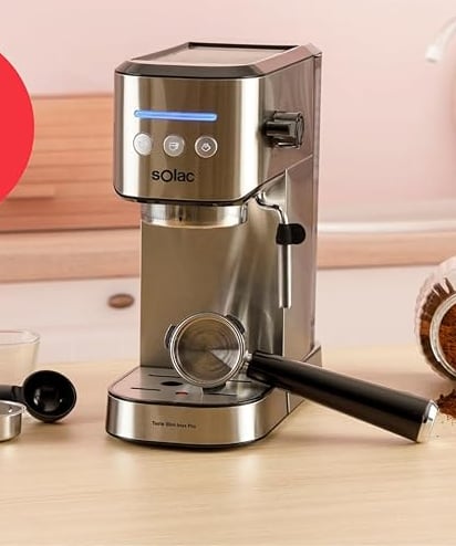 cafetera automática solac cafetera solac taste slim pro inox