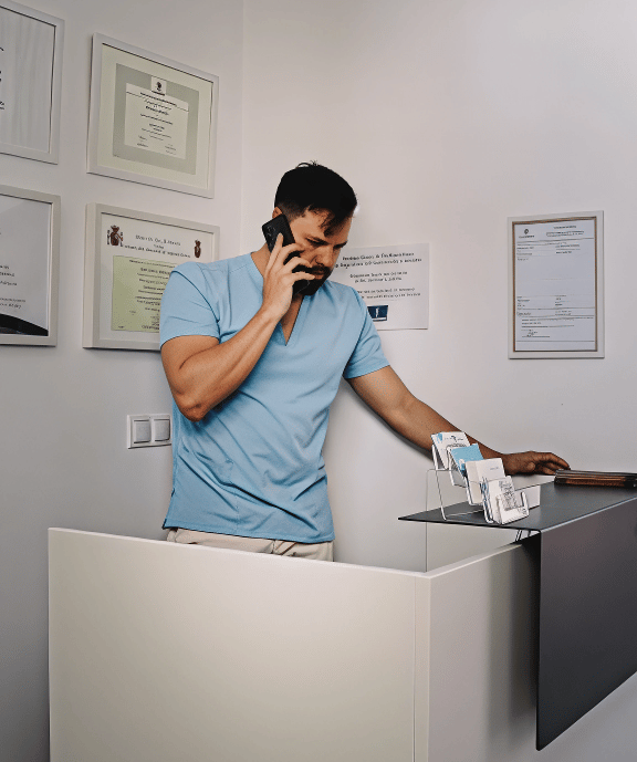 Llama para cita urgente de fisioterapia en Toledo