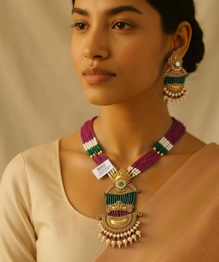 Timeless Gold Pendant Set